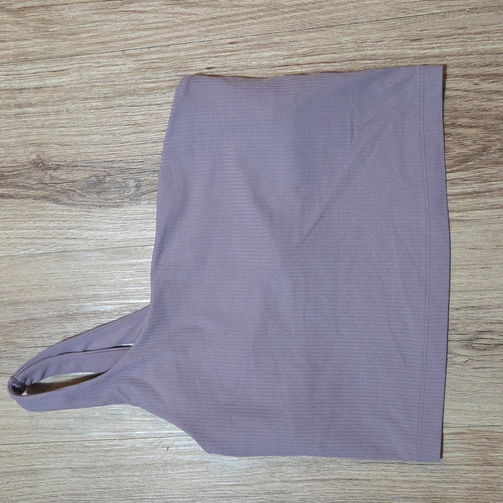 Lululemon Ribbed Nulu Asymmetrical Yoga Tank Top *Purple Ash Size 6